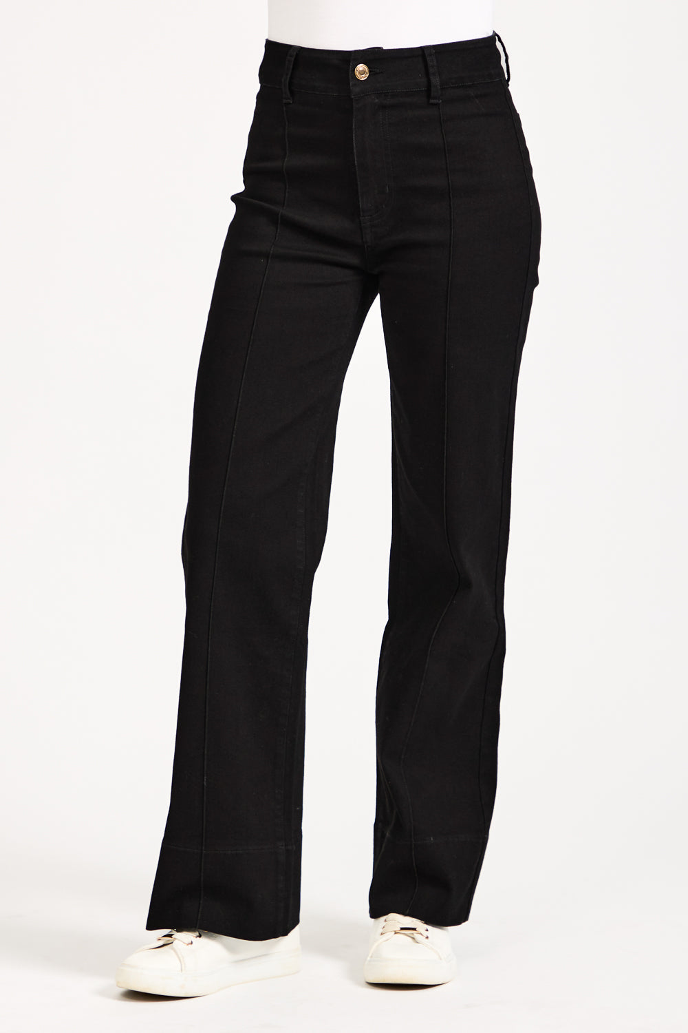 Denim Wash Wide Leg Jeans