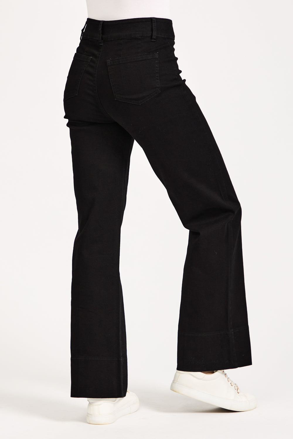 Denim Wash Wide Leg Jeans