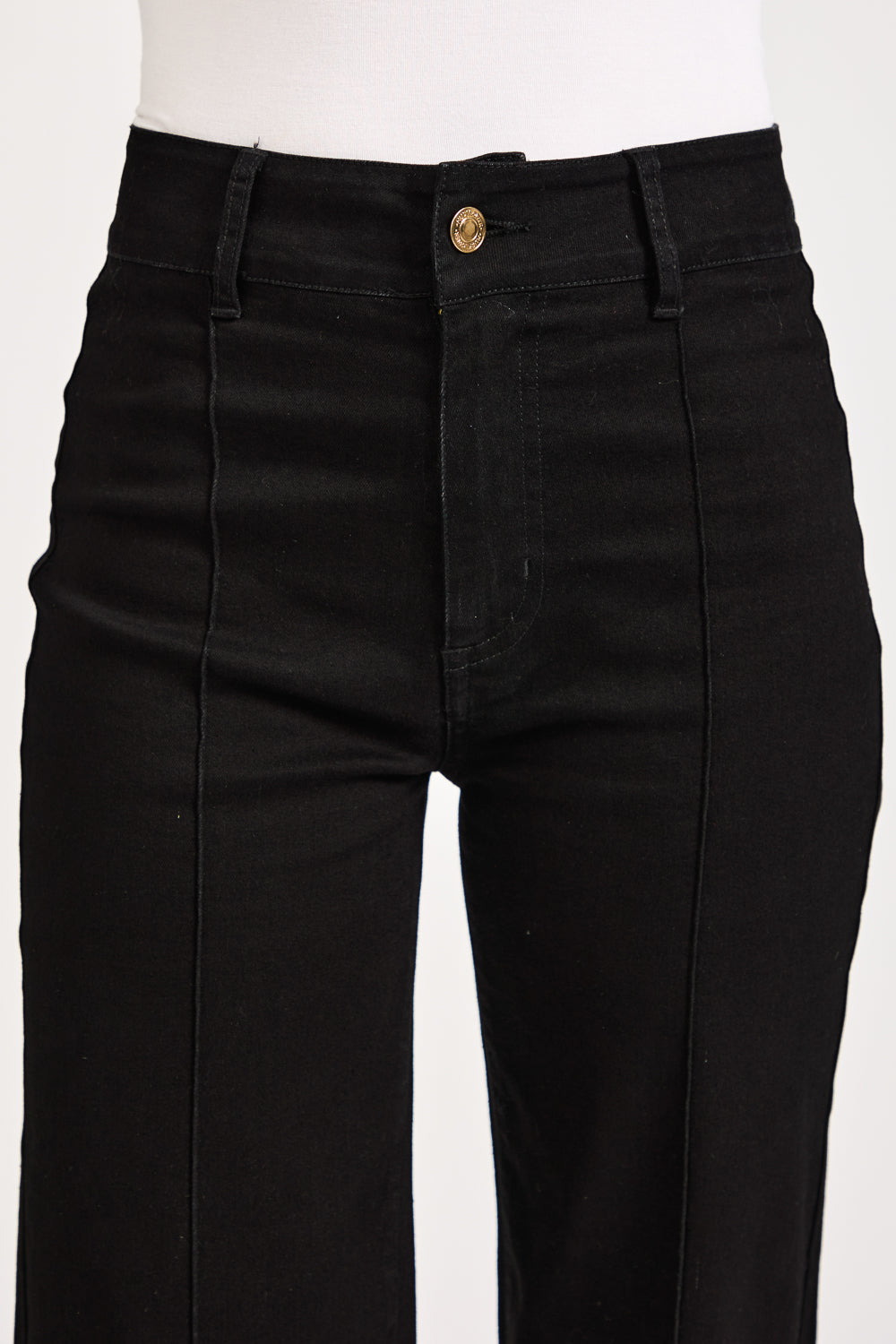 Denim Wash Wide Leg Jeans