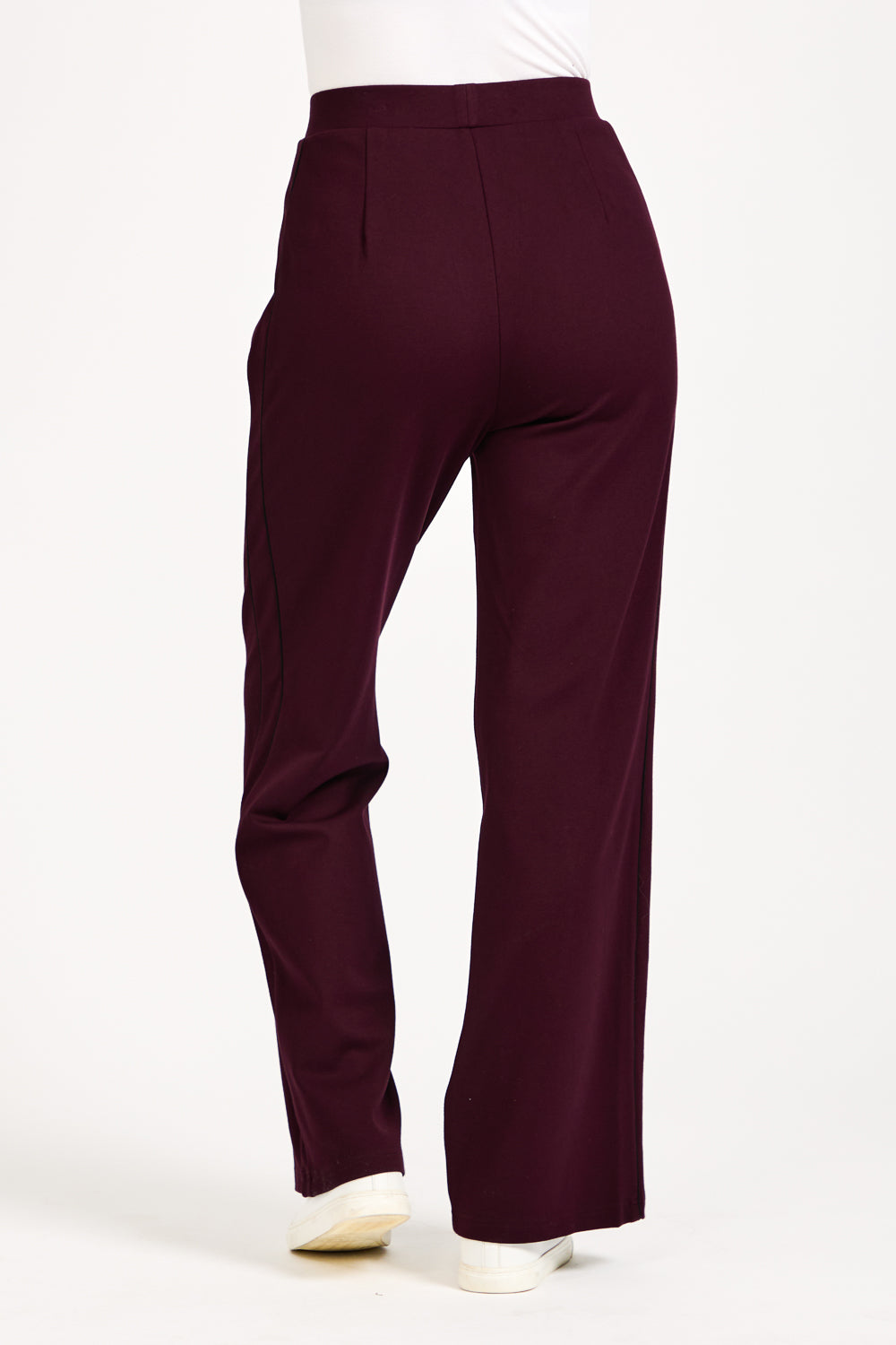 Wide Leg Piped Seam Trousers