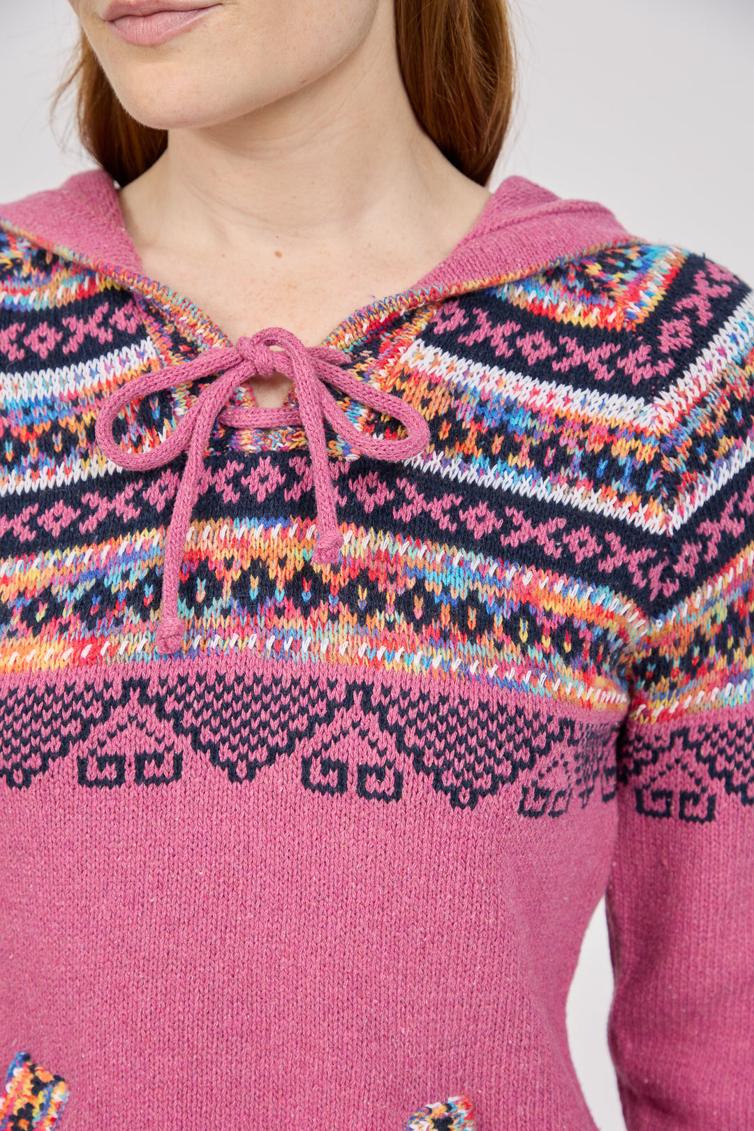 Fair Isle Hooded Jumper