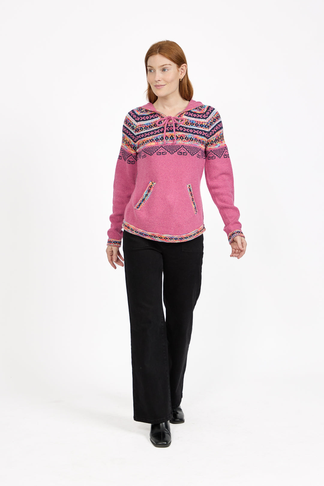 Fair Isle Hooded Jumper