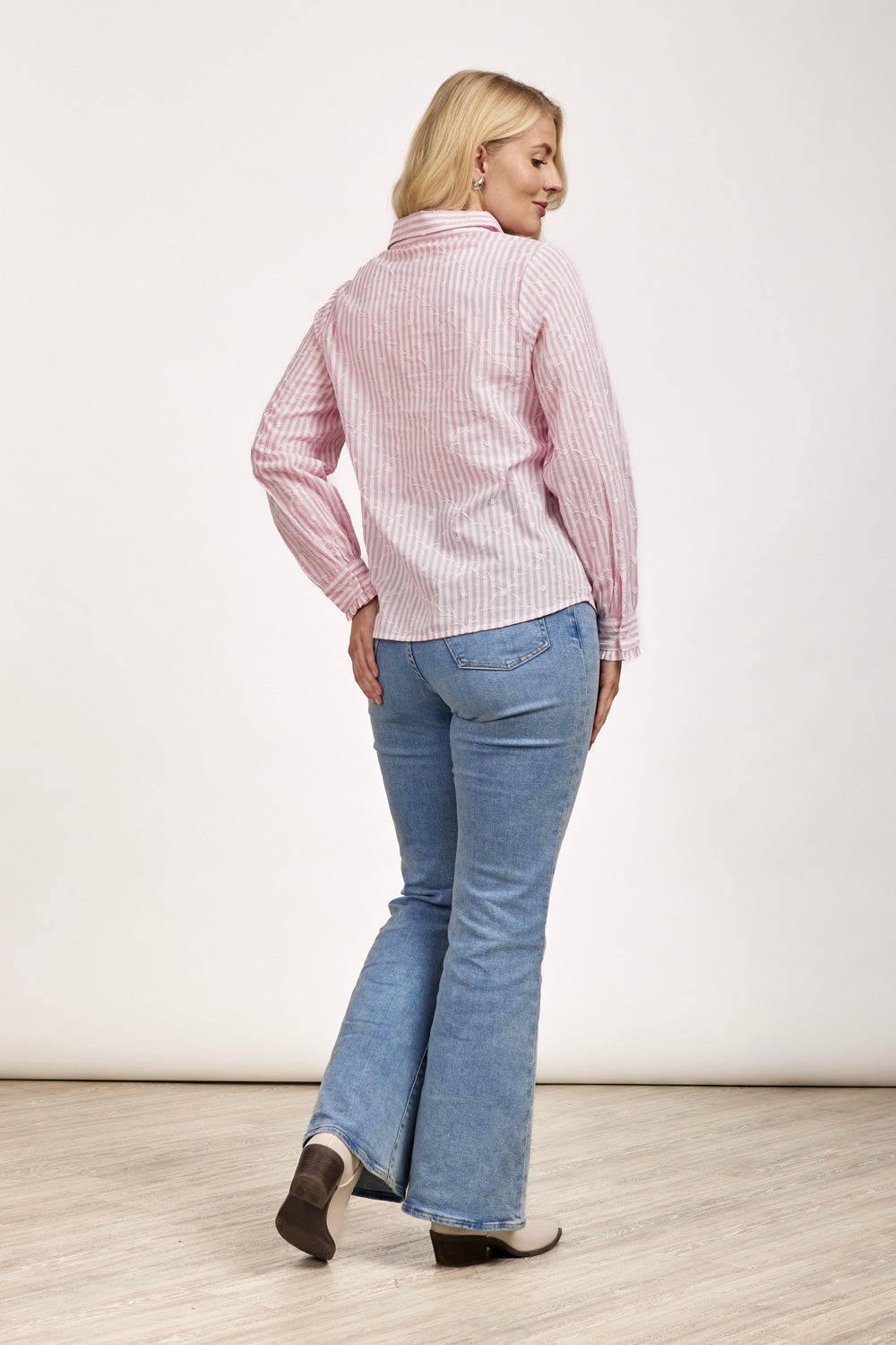 Embroidered Pinstripe Shirt