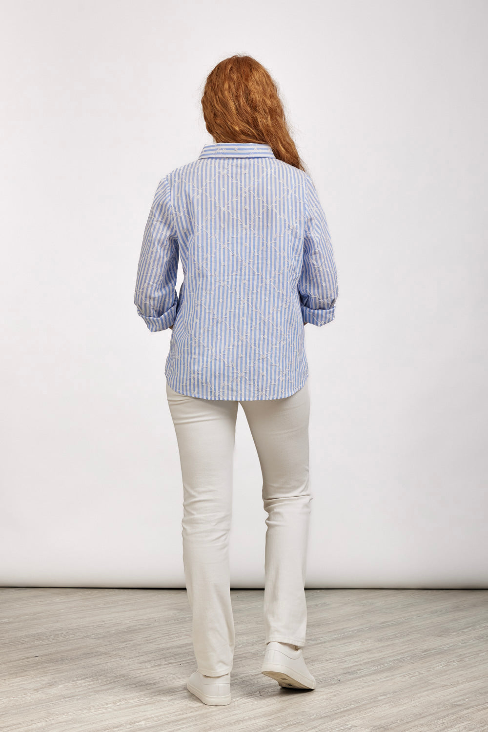 Embroidered Pinstripe Shirt