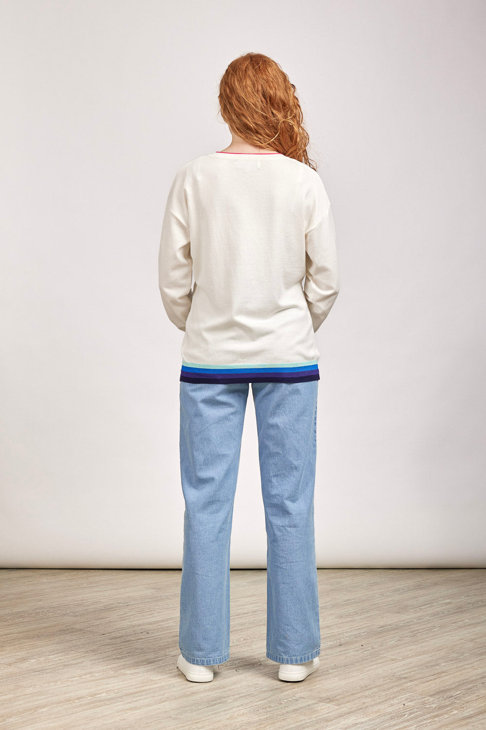 Rainbow Drop Shoulder Jumper