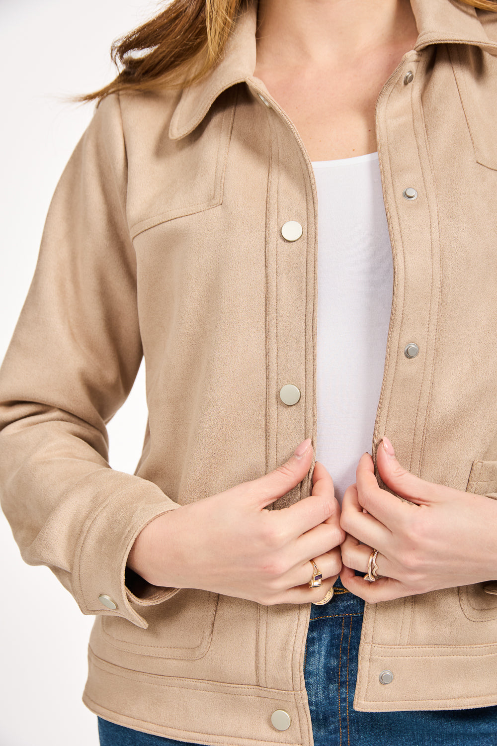 Faux Suede Jacket