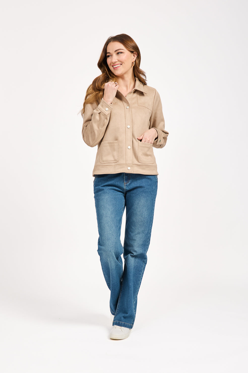 Faux Suede Jacket