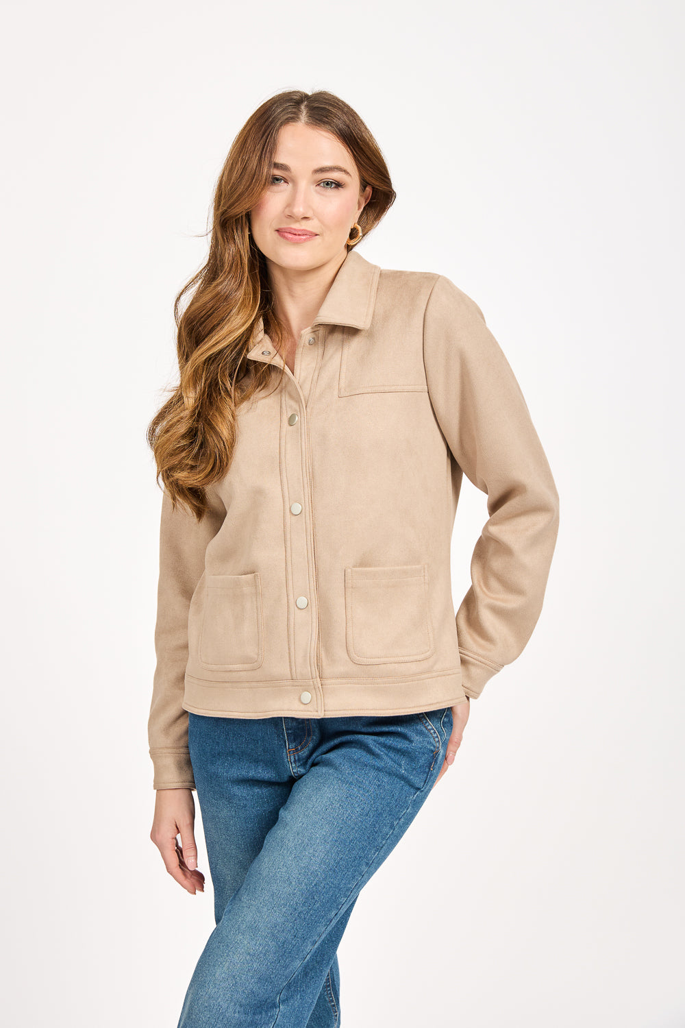 Faux Suede Jacket