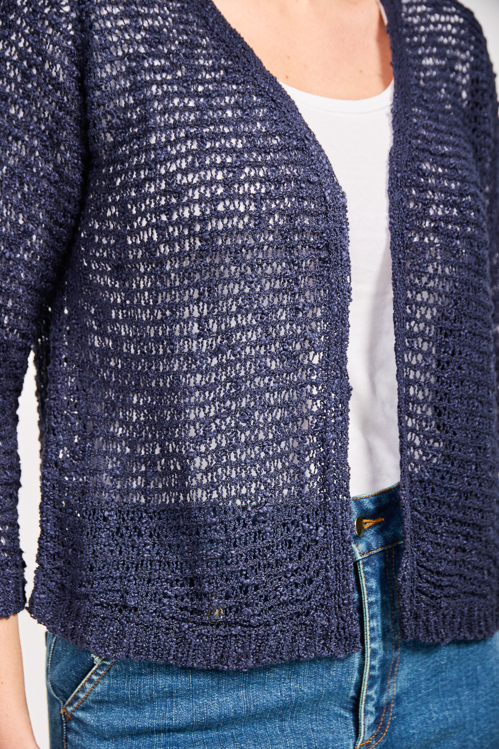 Popcorn Knit Shrug