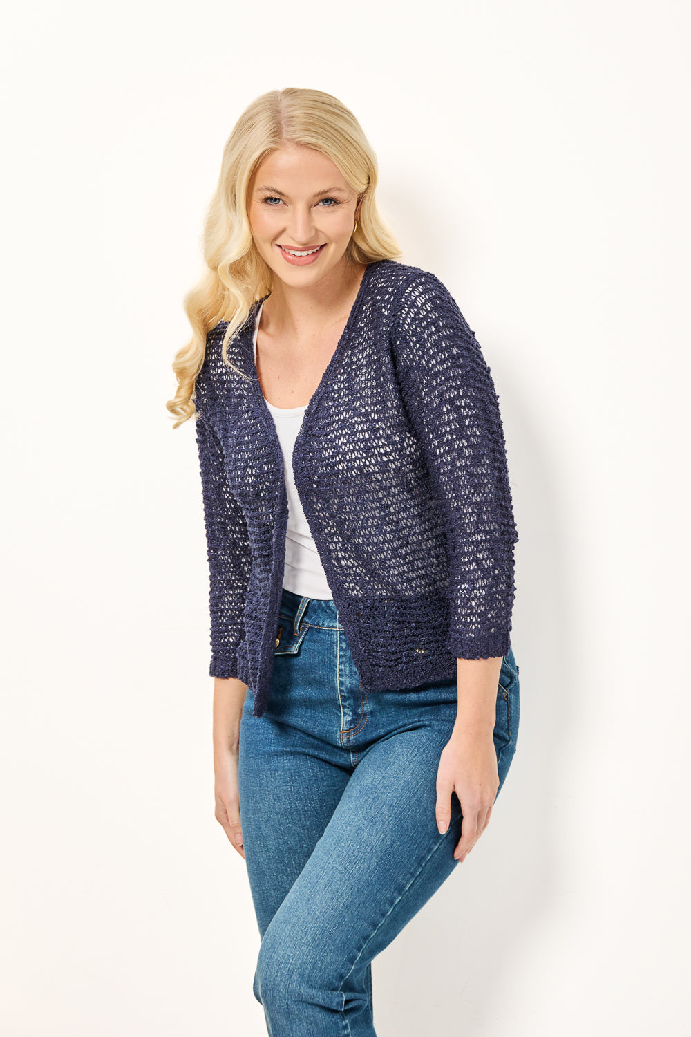 Popcorn Knit Shrug