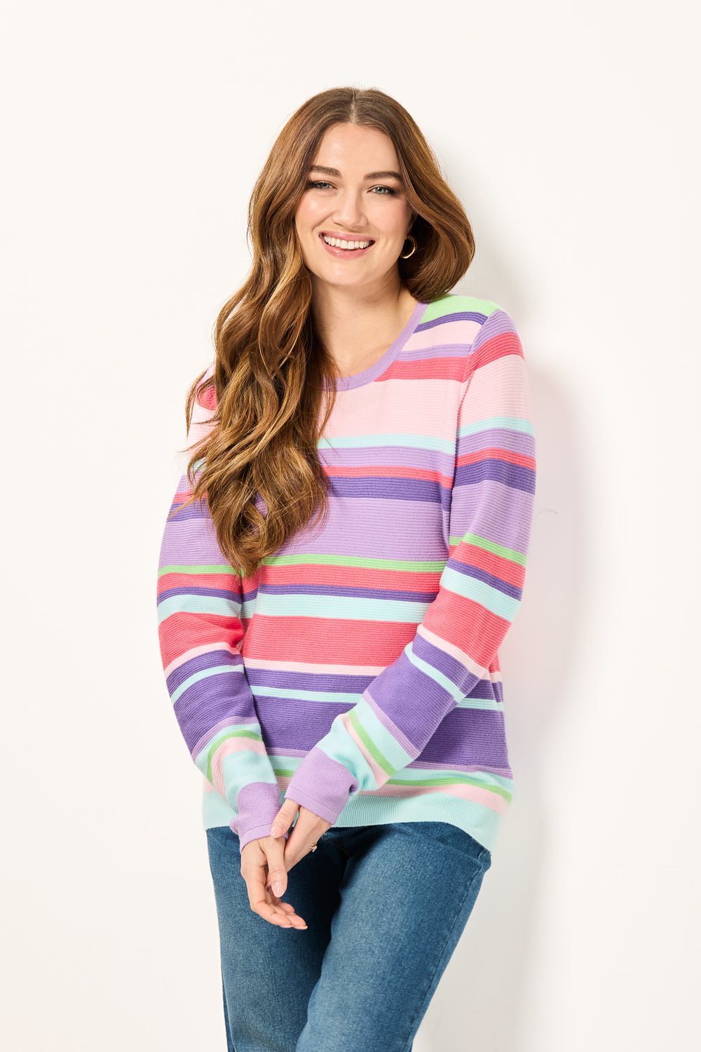 Multi Stripe Knit Jumper