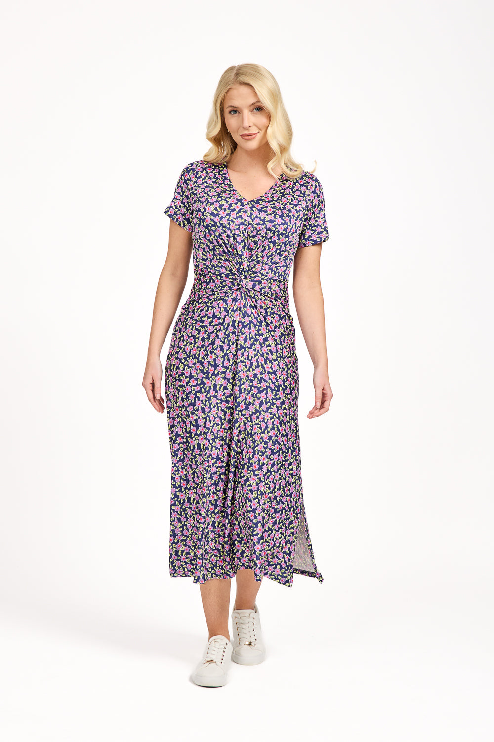 Floral Print Knot Dress