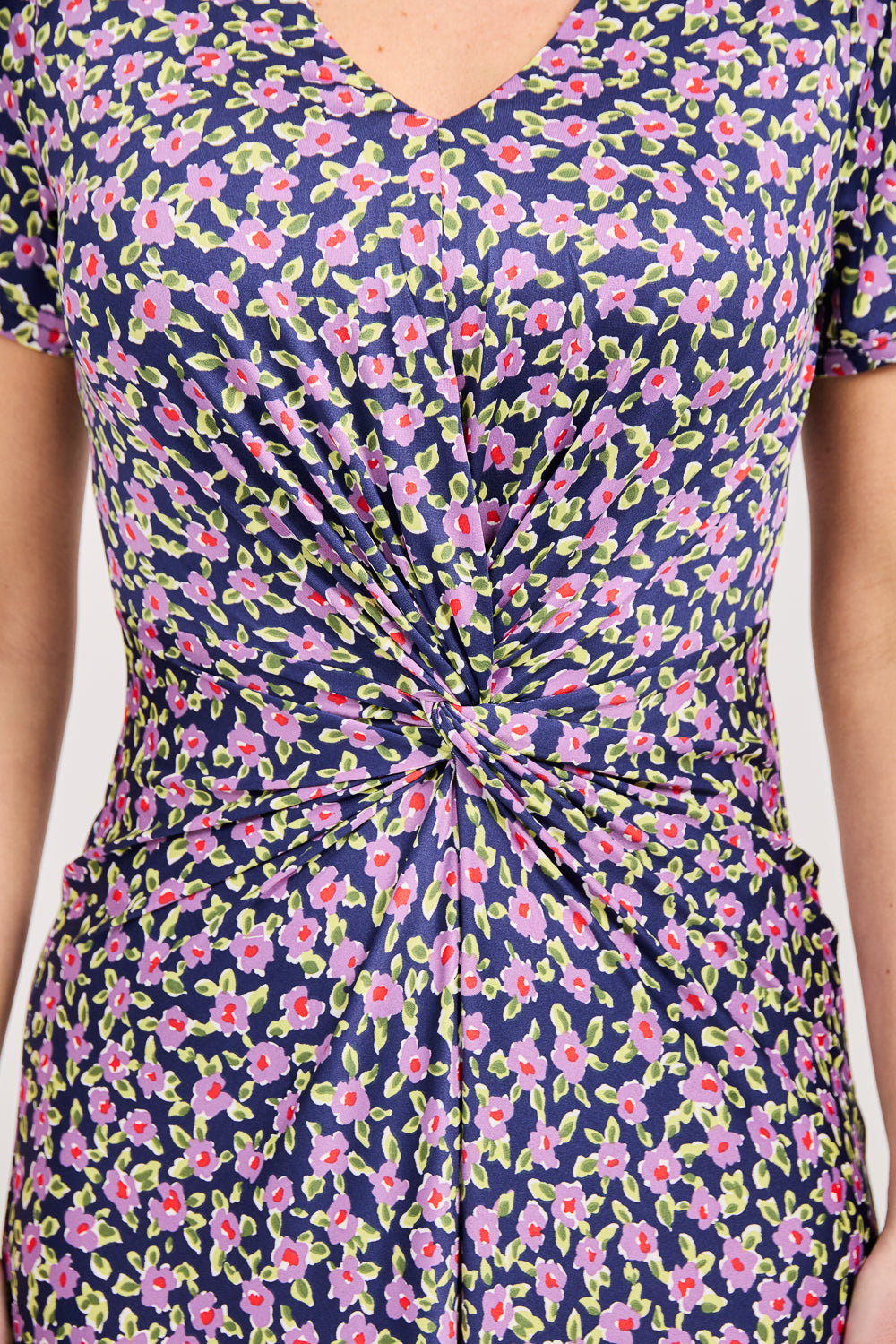 Floral Print Knot Dress