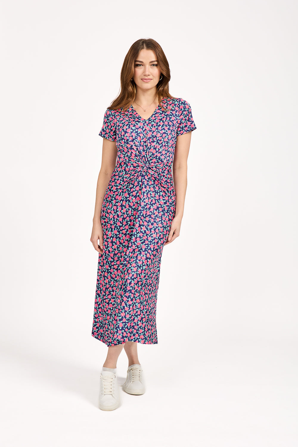 Floral Print Knot Dress