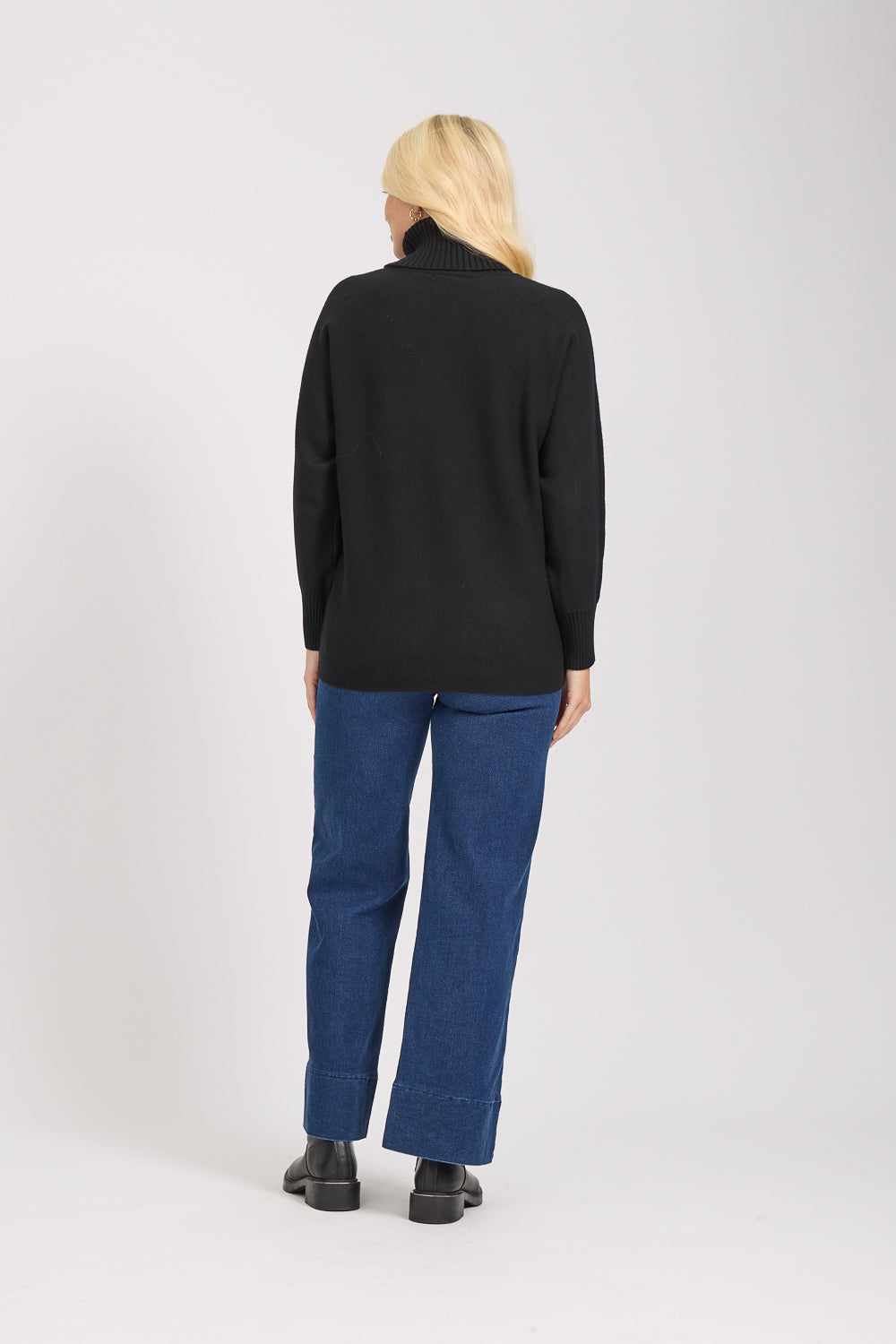 Roll Neck Batwing Jumper