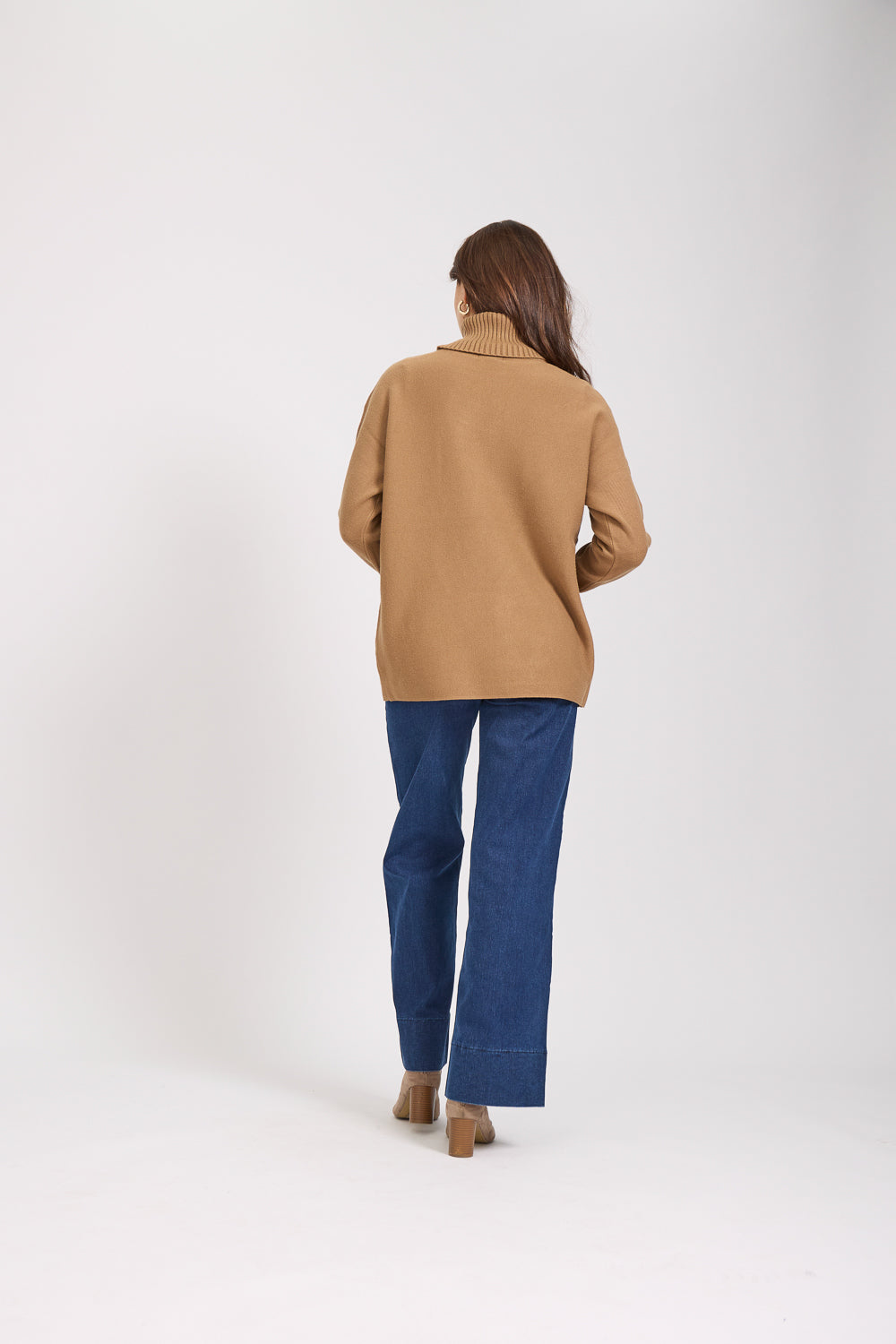 Roll Neck Batwing Jumper