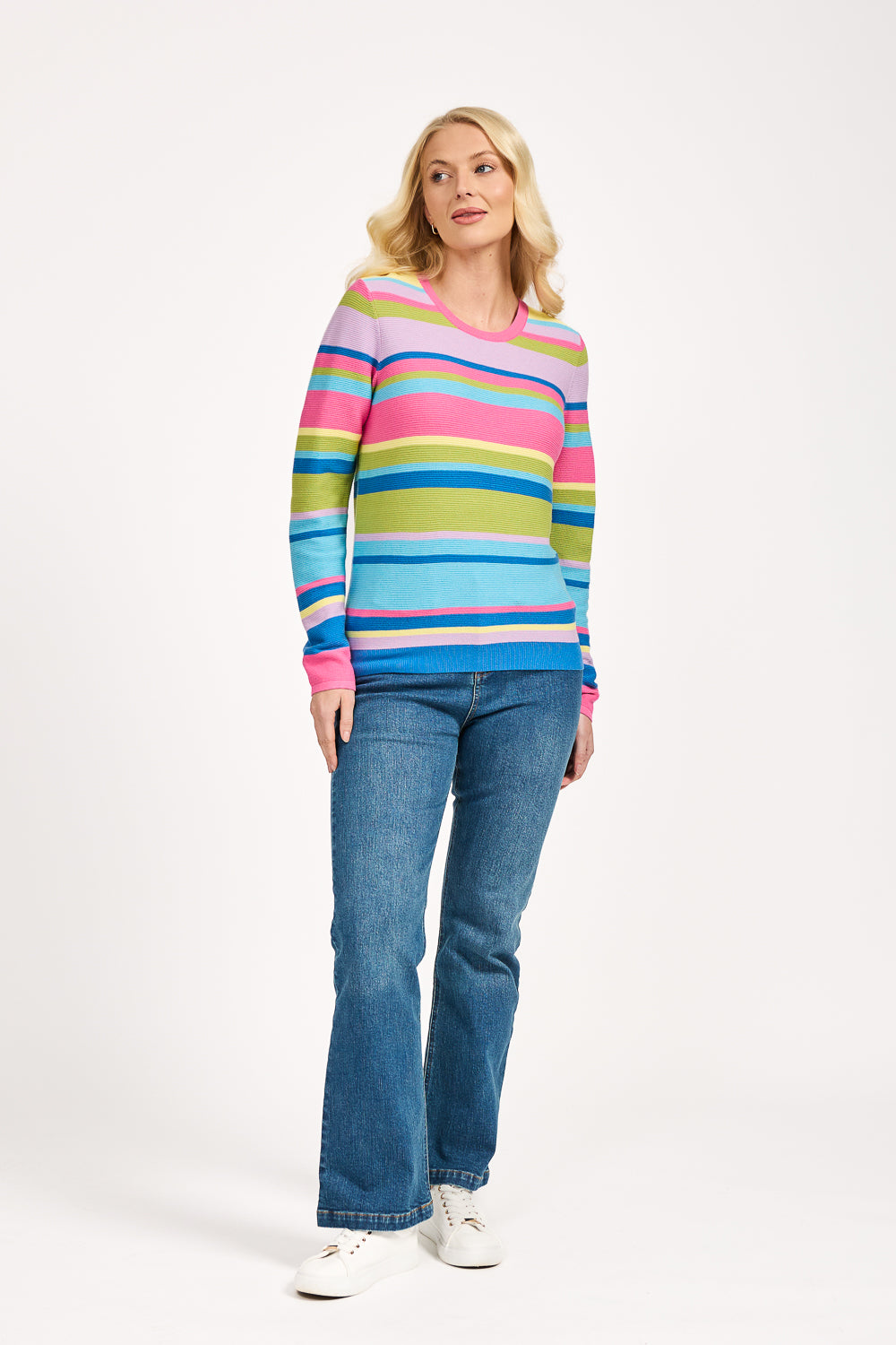 Multi Stripe Knit Jumper