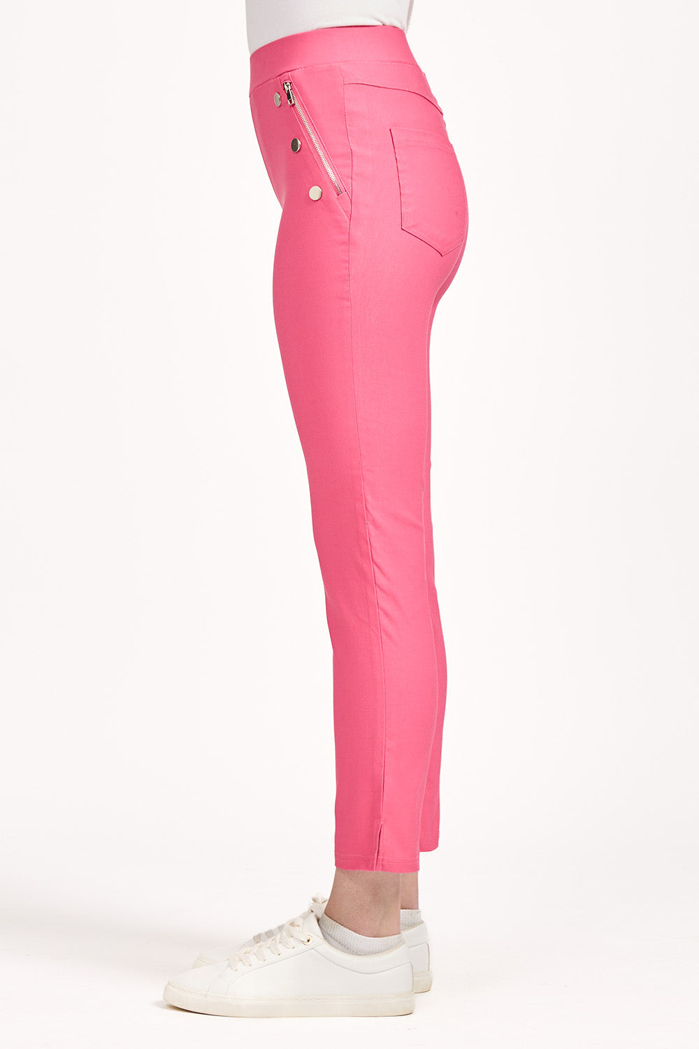 Zip Pocket Bengaline Stretch Trousers