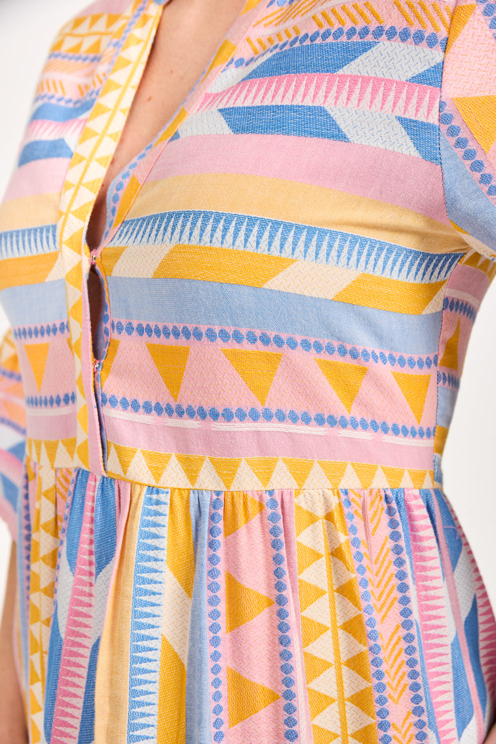 Aztec Print Midi Dress