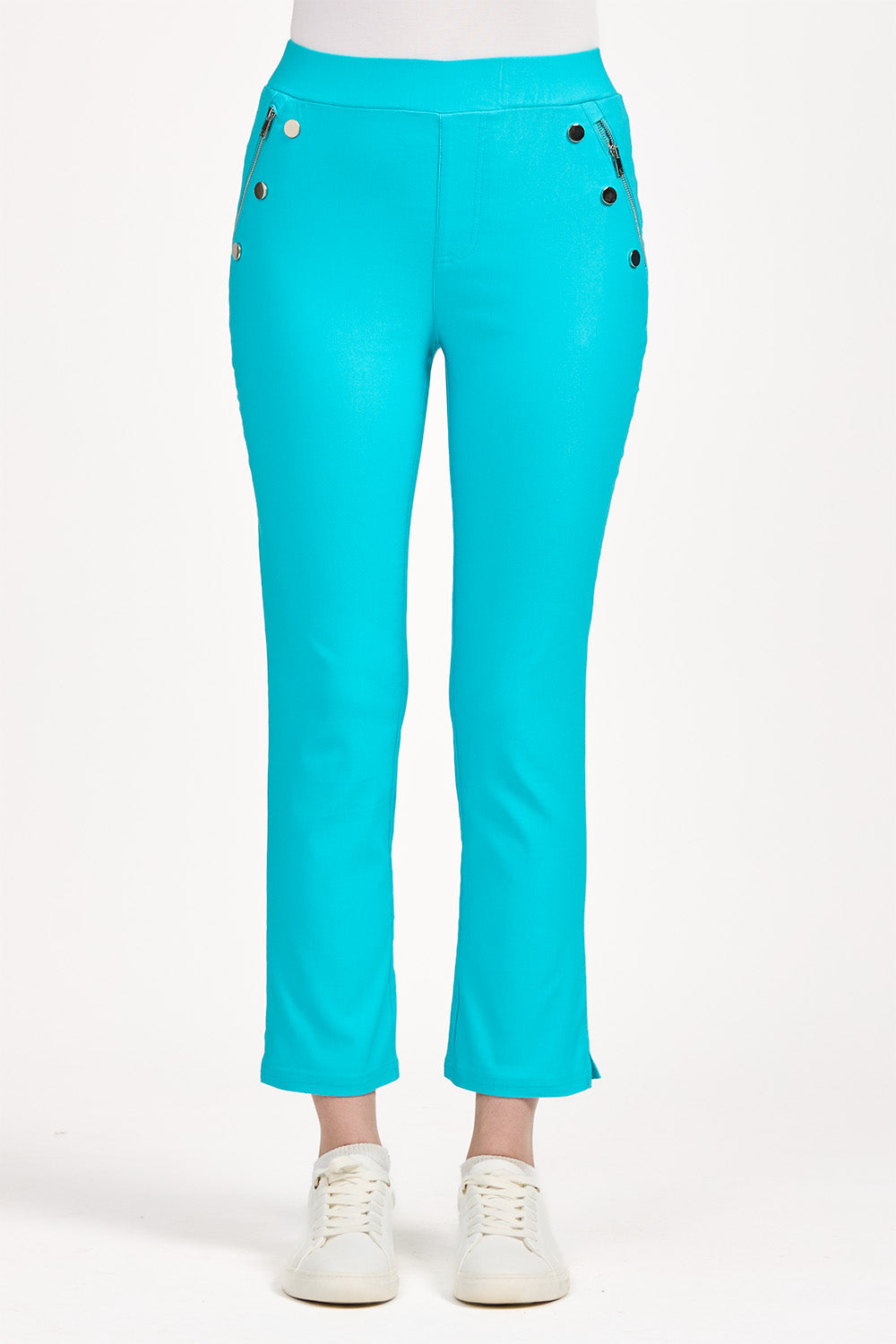 Zip Pocket Bengaline Stretch Trousers