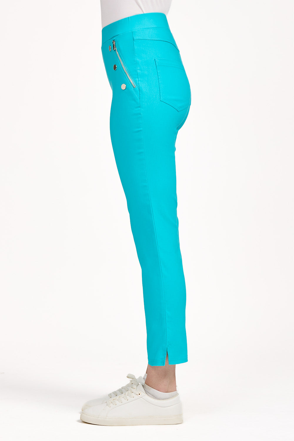 Zip Pocket Bengaline Stretch Trousers