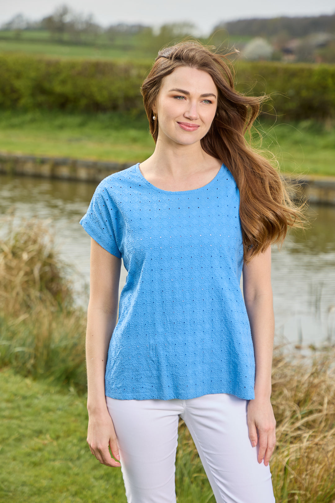 Embroidery Anglaise Top