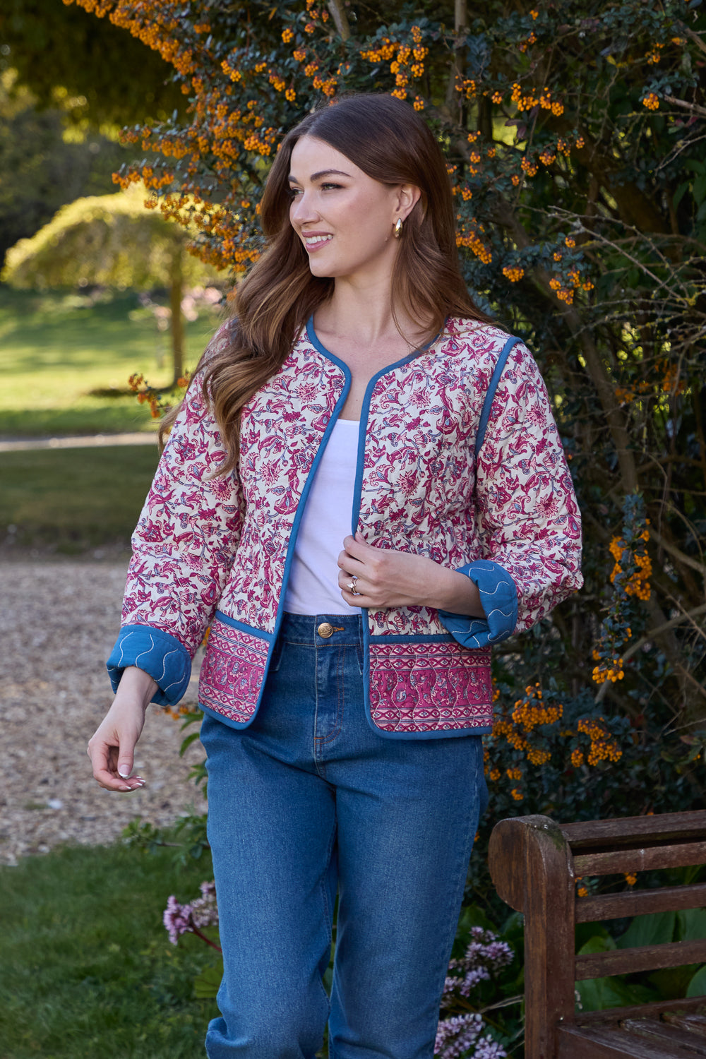 Reversible Paisley Quilted Jacket
