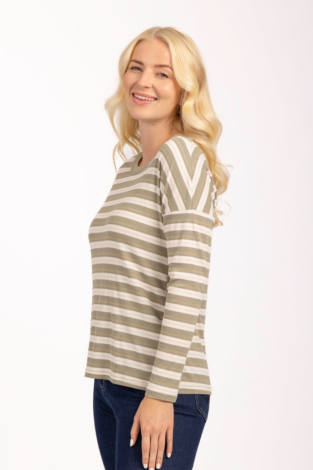 Stripe Lurex Top