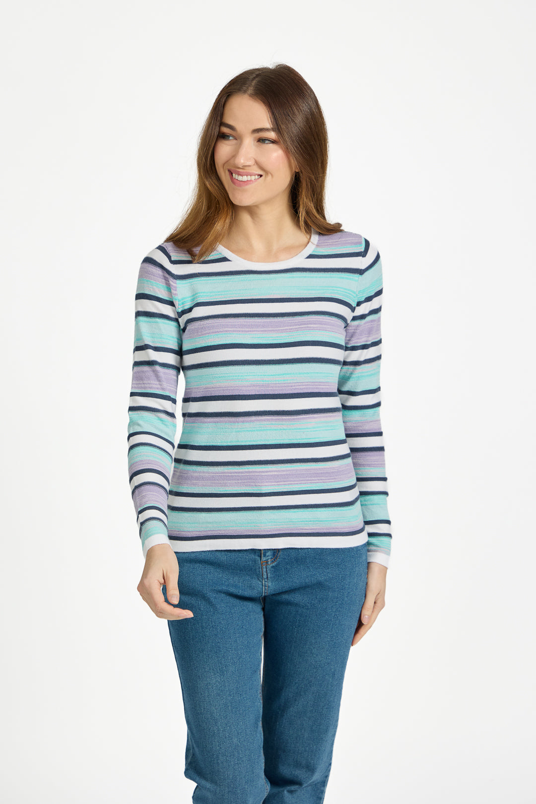 Space Dye Striped Jumper