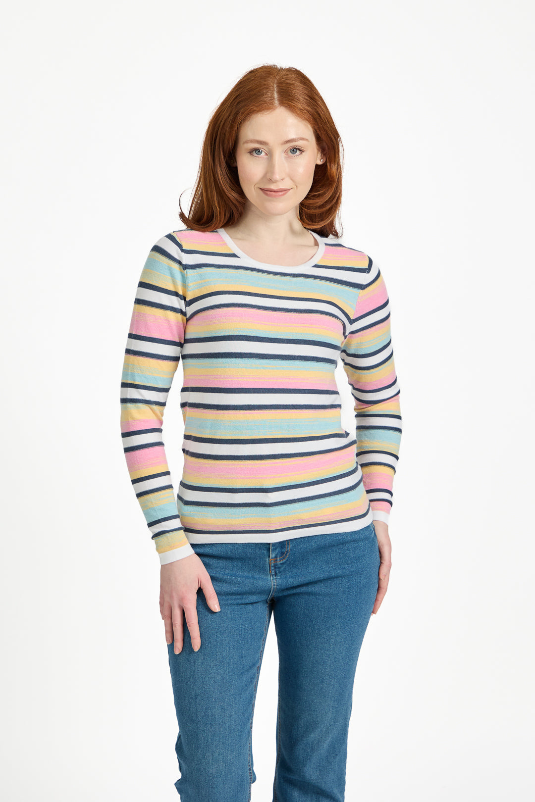 Space Dye Striped Jumper
