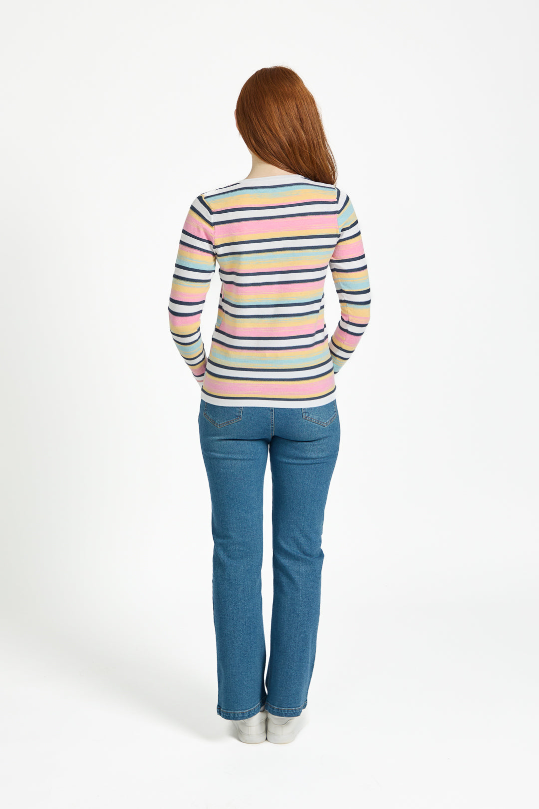Space Dye Striped Jumper