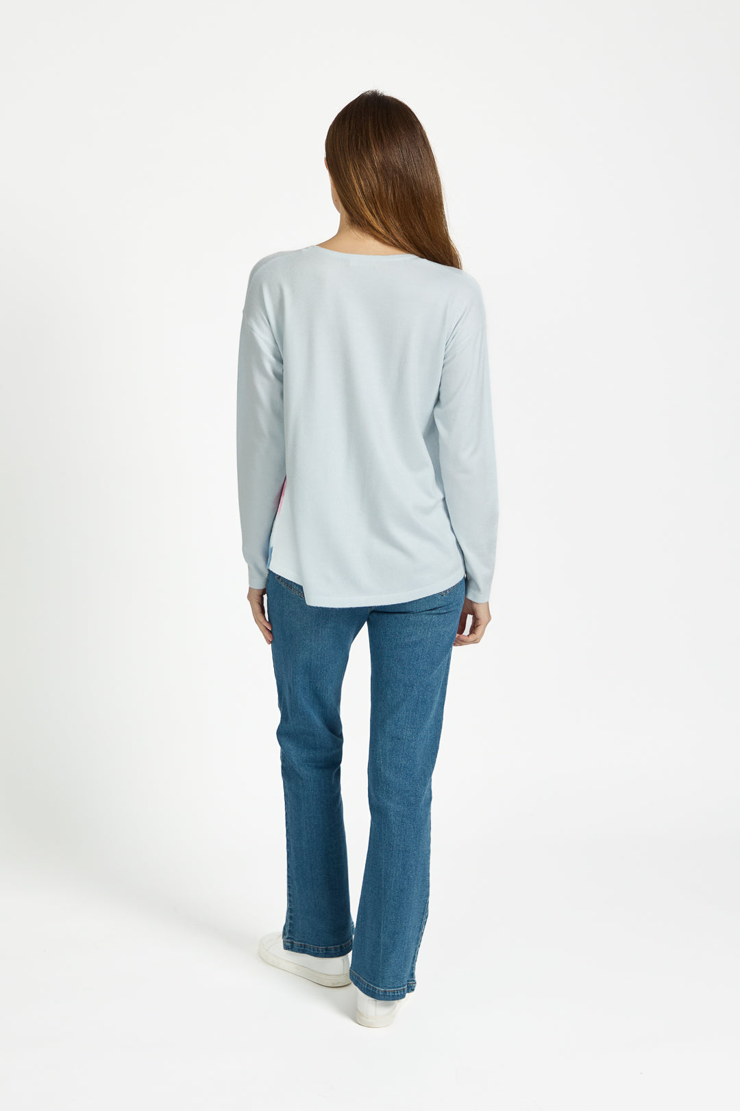 Large Floral Print Lightweight Knit Jumper