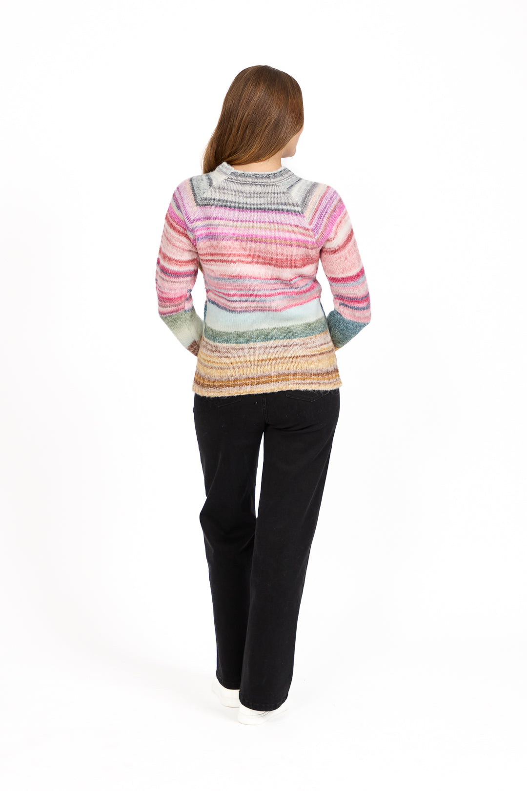 Space Dye Stripe Knit Jumper