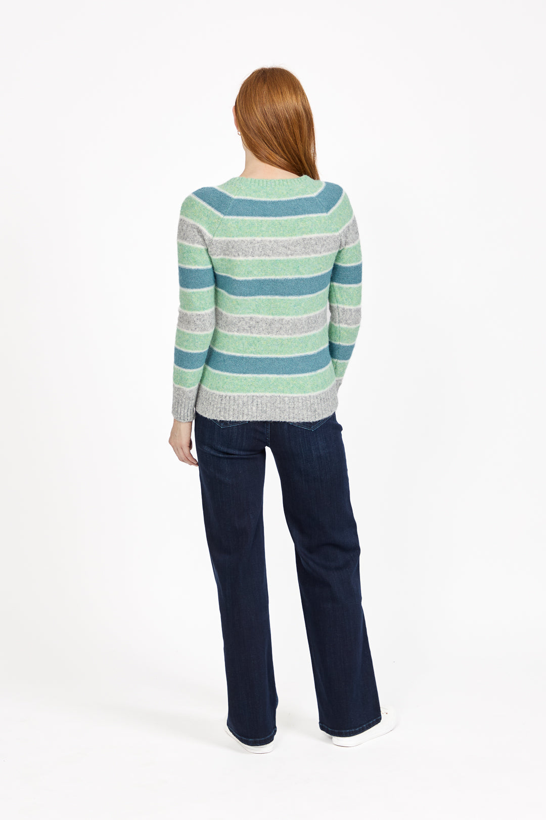 Cable-Knit Stripe Jumper