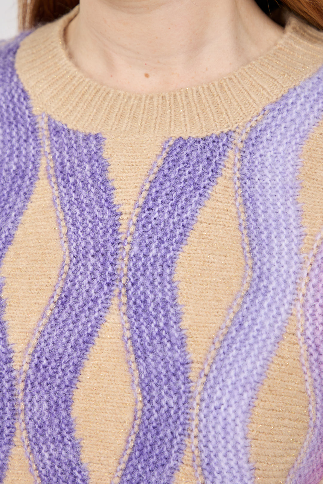 Wavy Stitch Knit Jumper