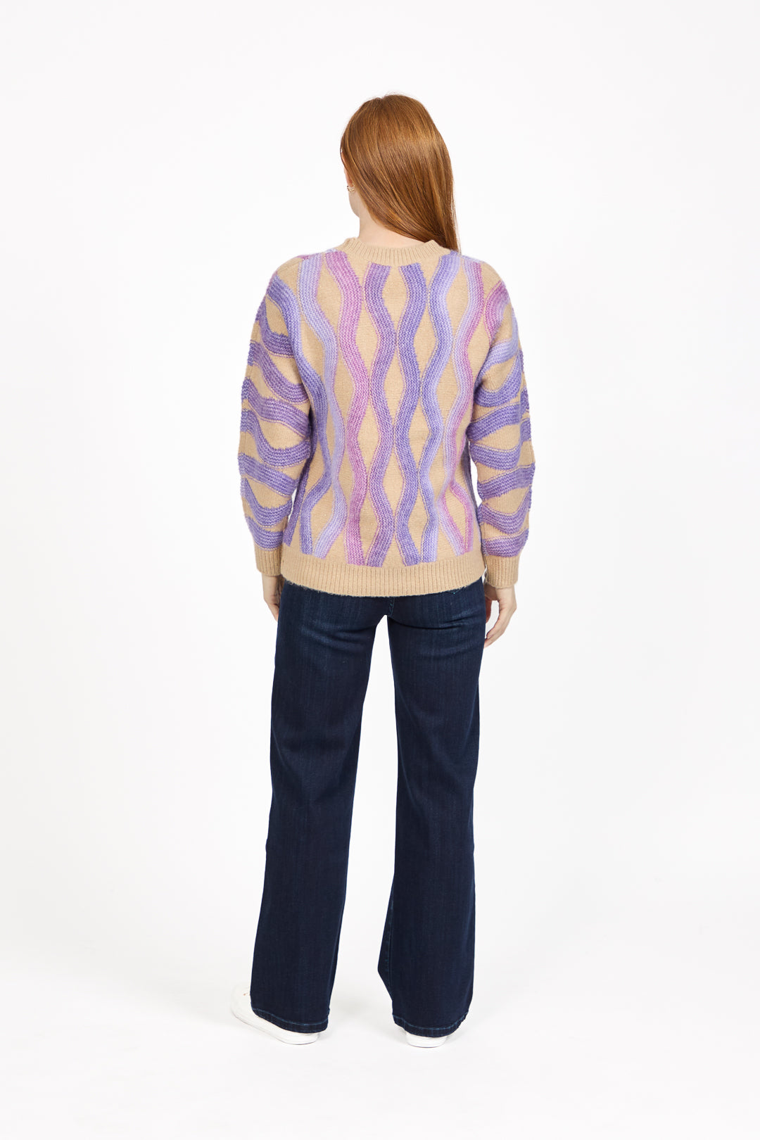 Wavy Stitch Knit Jumper