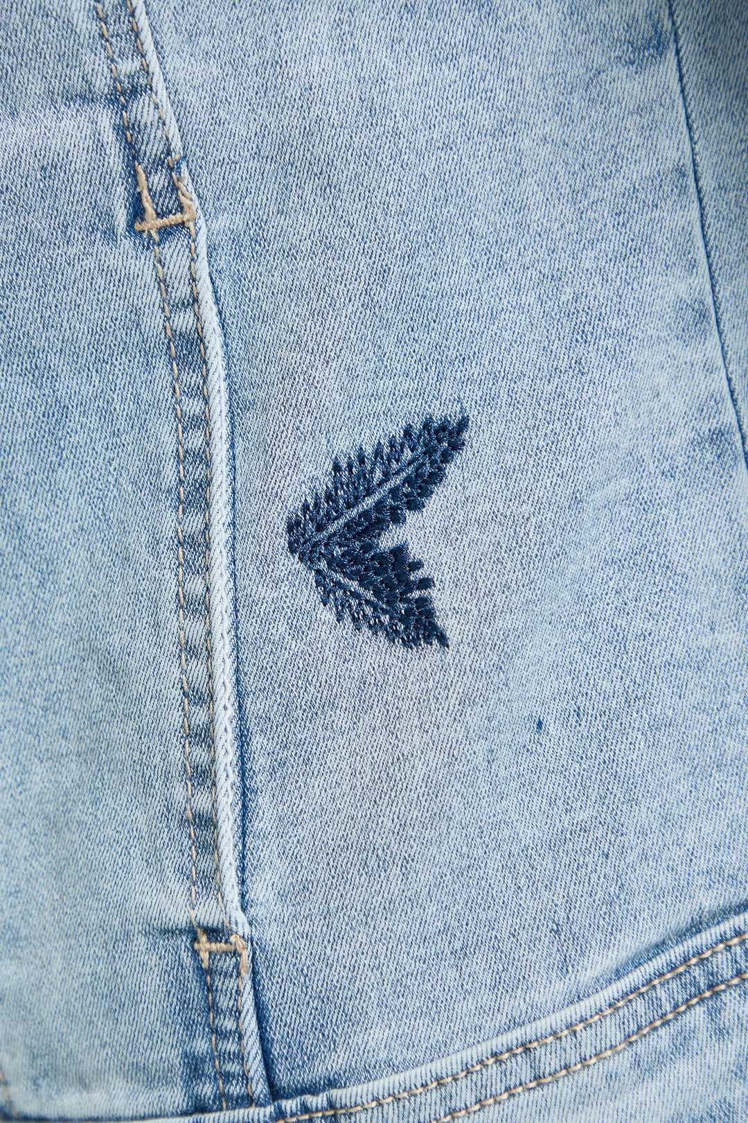 Floral Embroidered Denim Jacket