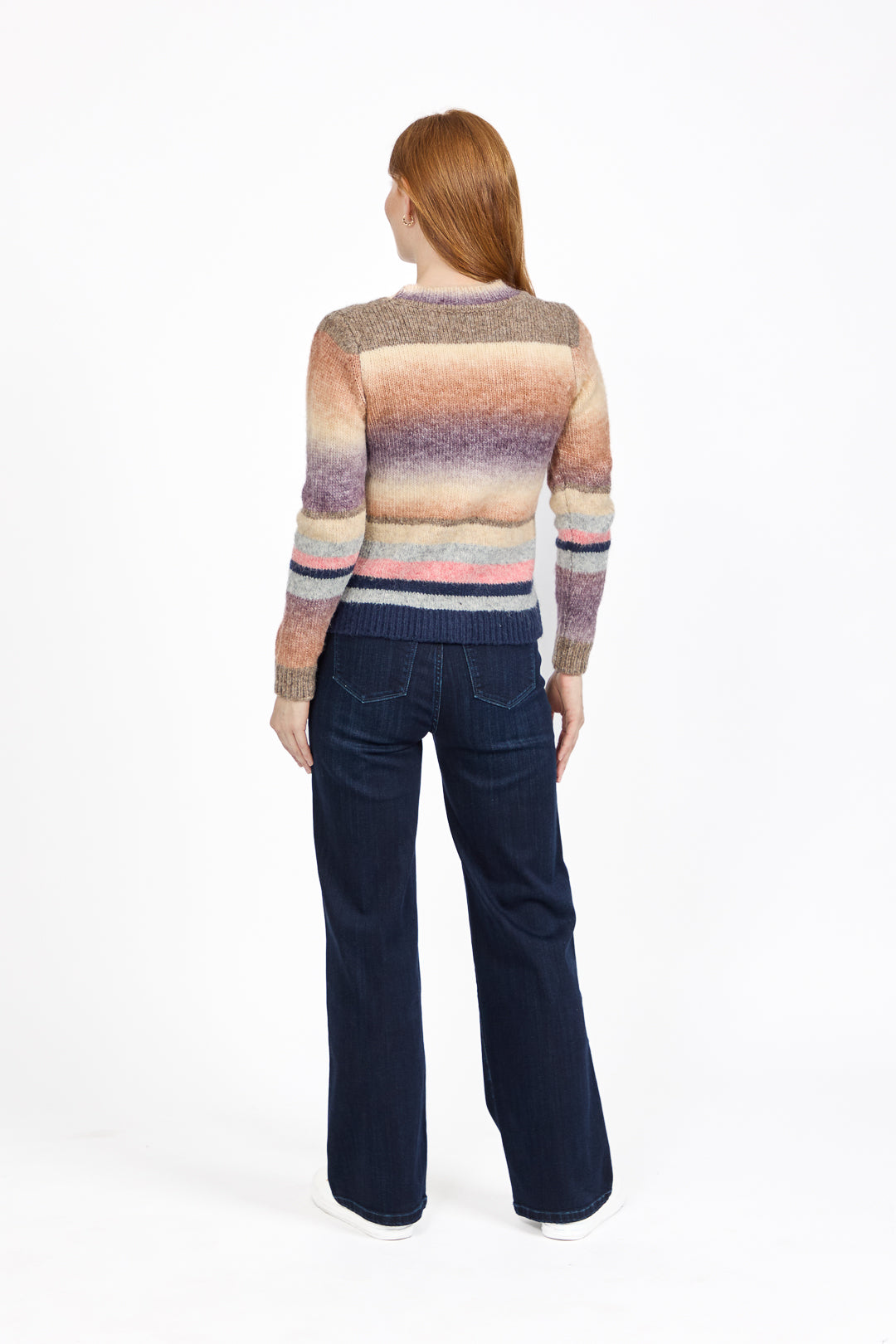 Space Dye Stripe Cardigan
