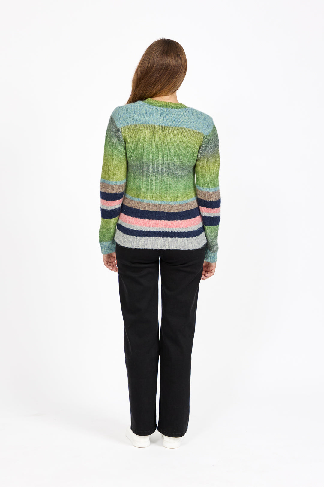 Space Dye Stripe Cardigan
