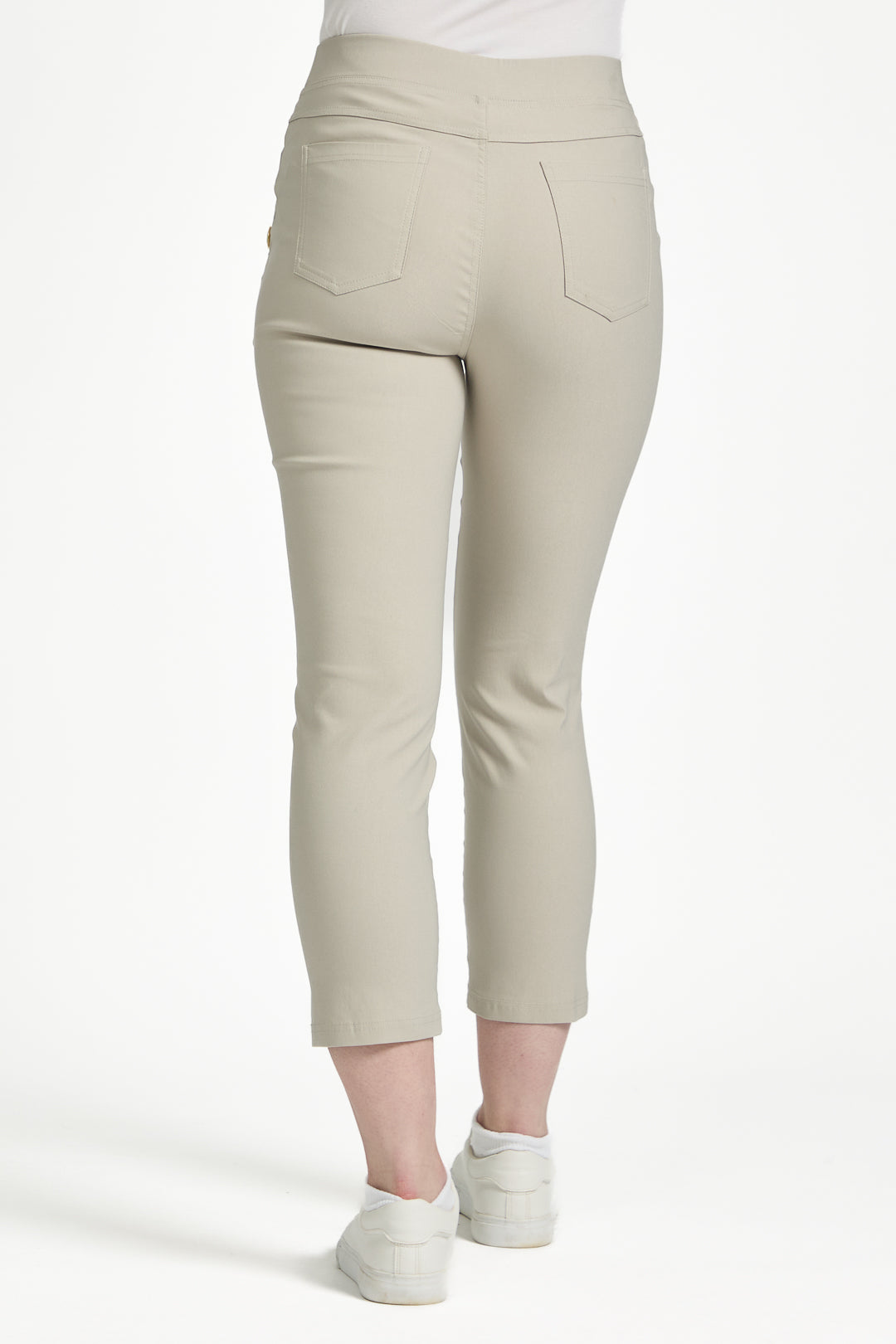 Button Detailed Bengaline Stretch Trousers
