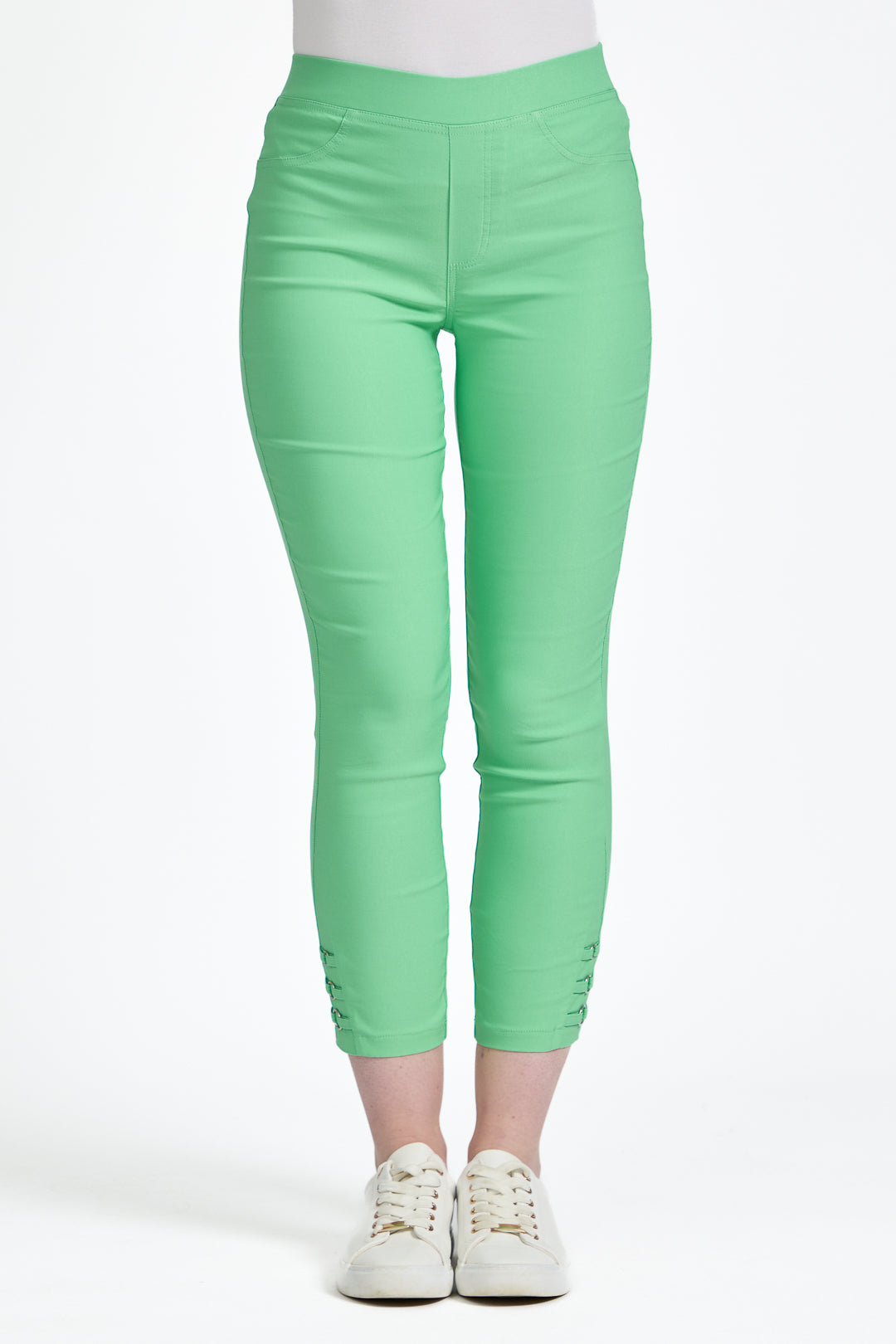 Eyelet Detailed Bengaline Stretch Trousers