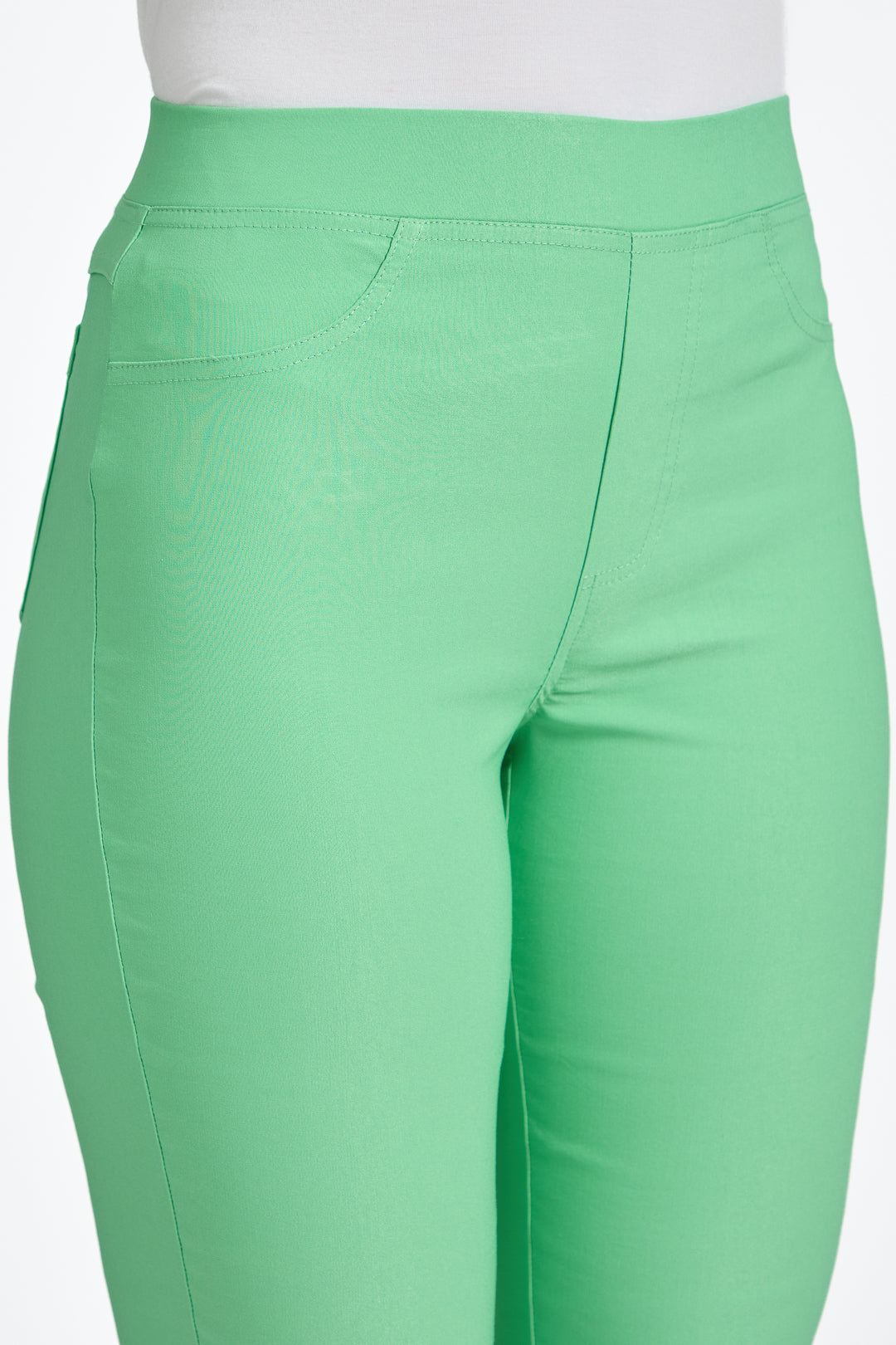 Eyelet Detailed Bengaline Stretch Trousers