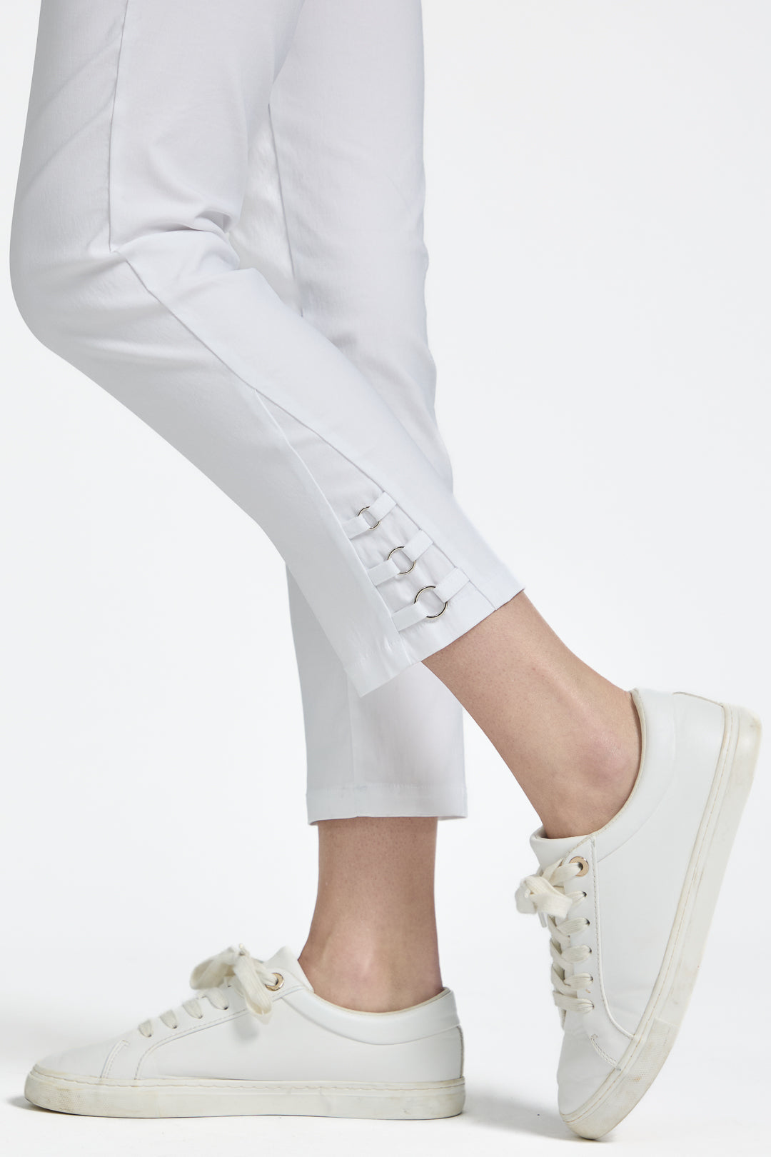 Eyelet Detailed Bengaline Stretch Trousers