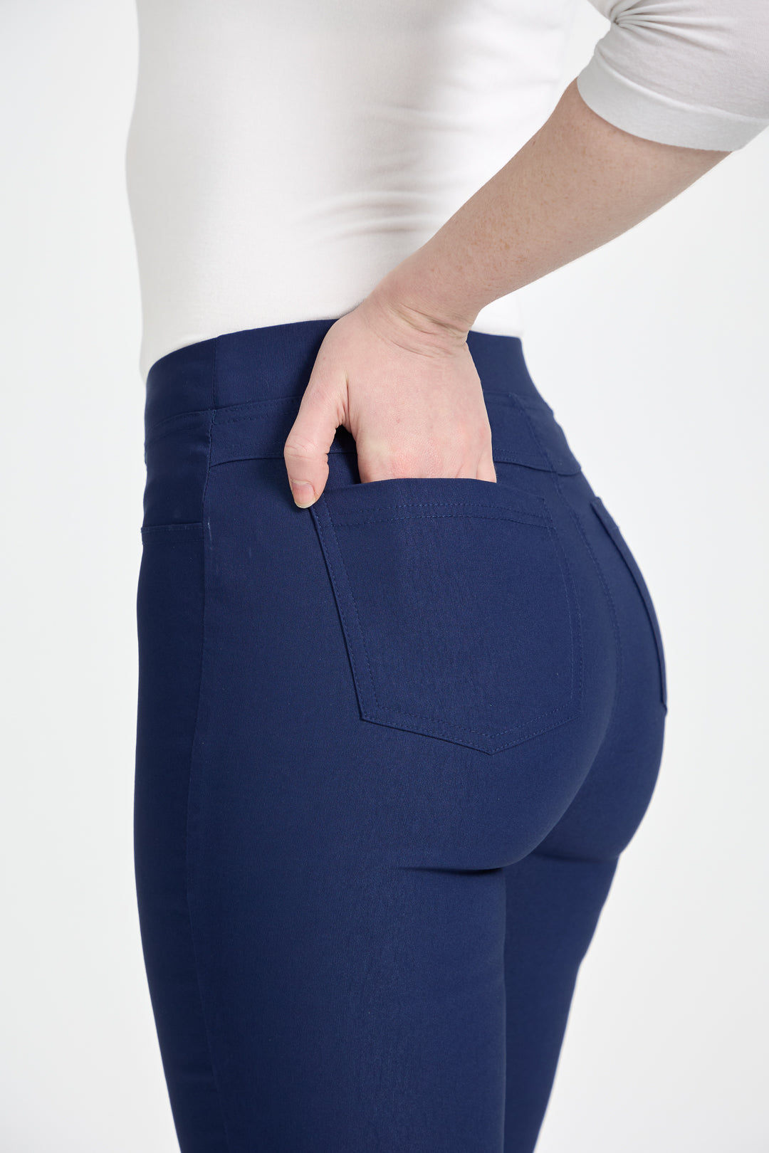 Eyelet Detailed Bengaline Stretch Trousers