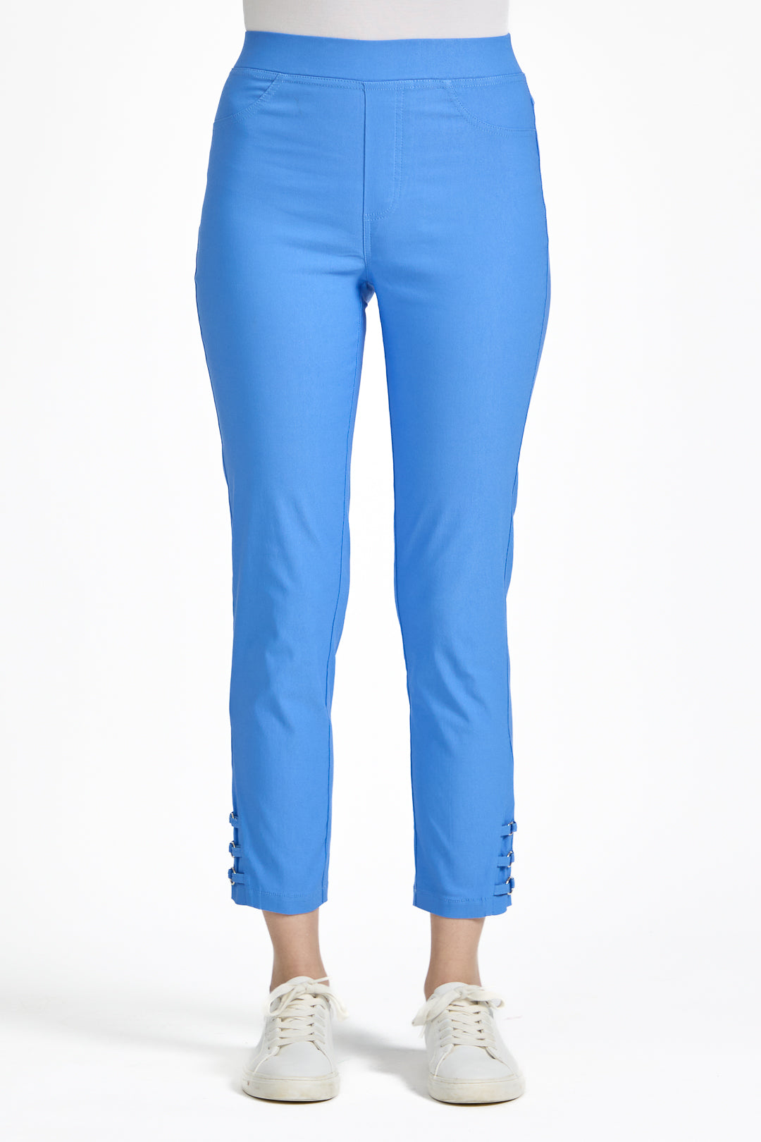 Eyelet Detailed Bengaline Stretch Trousers