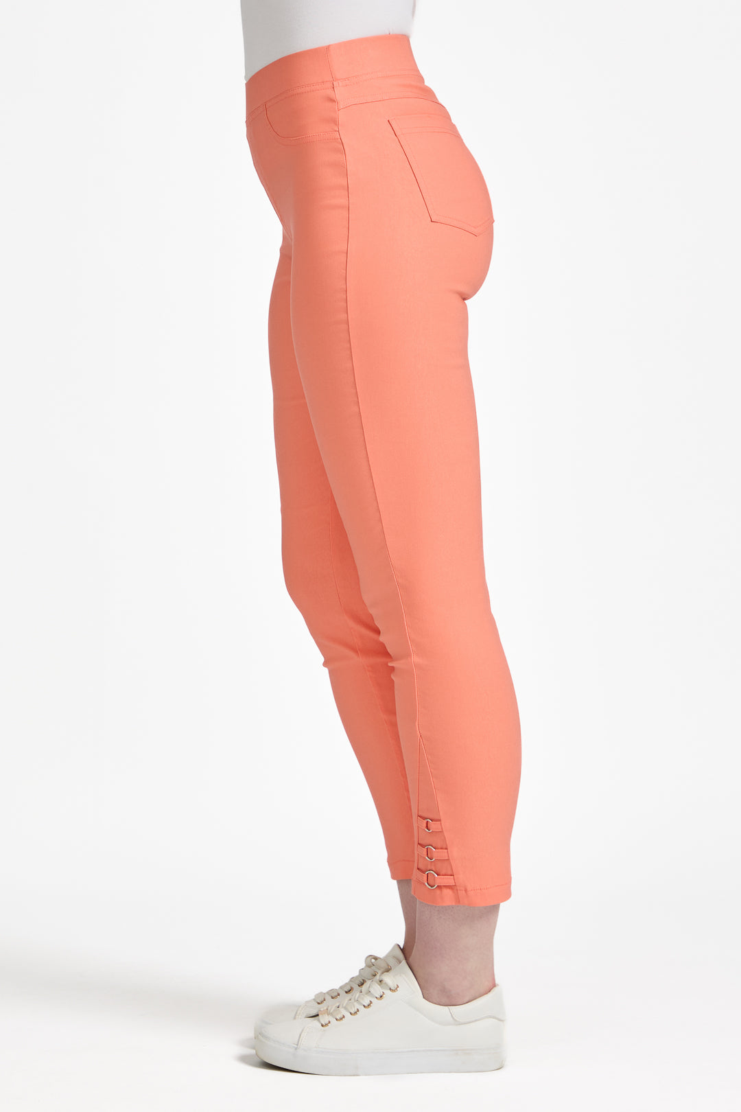 Eyelet Detailed Bengaline Stretch Trousers