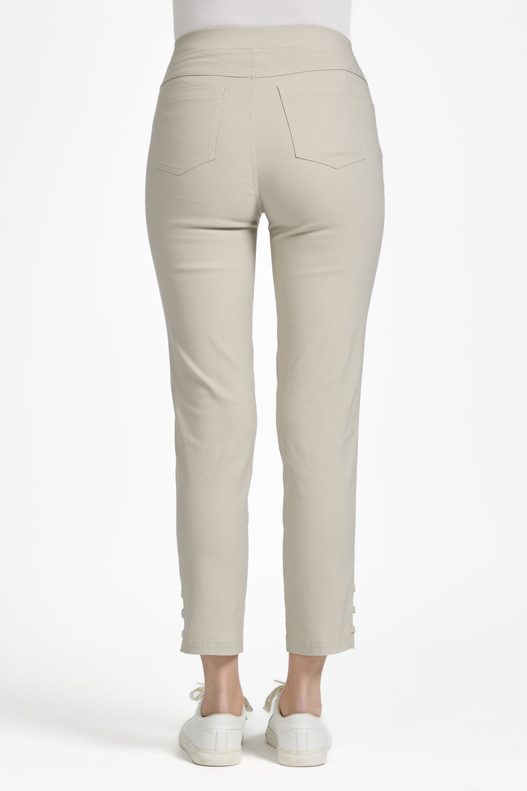 Eyelet Detailed Bengaline Stretch Trousers