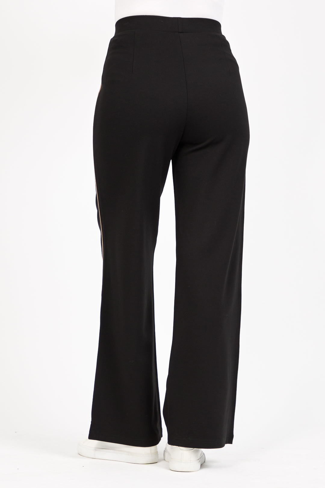 Wide Leg Piped Seam Trousers