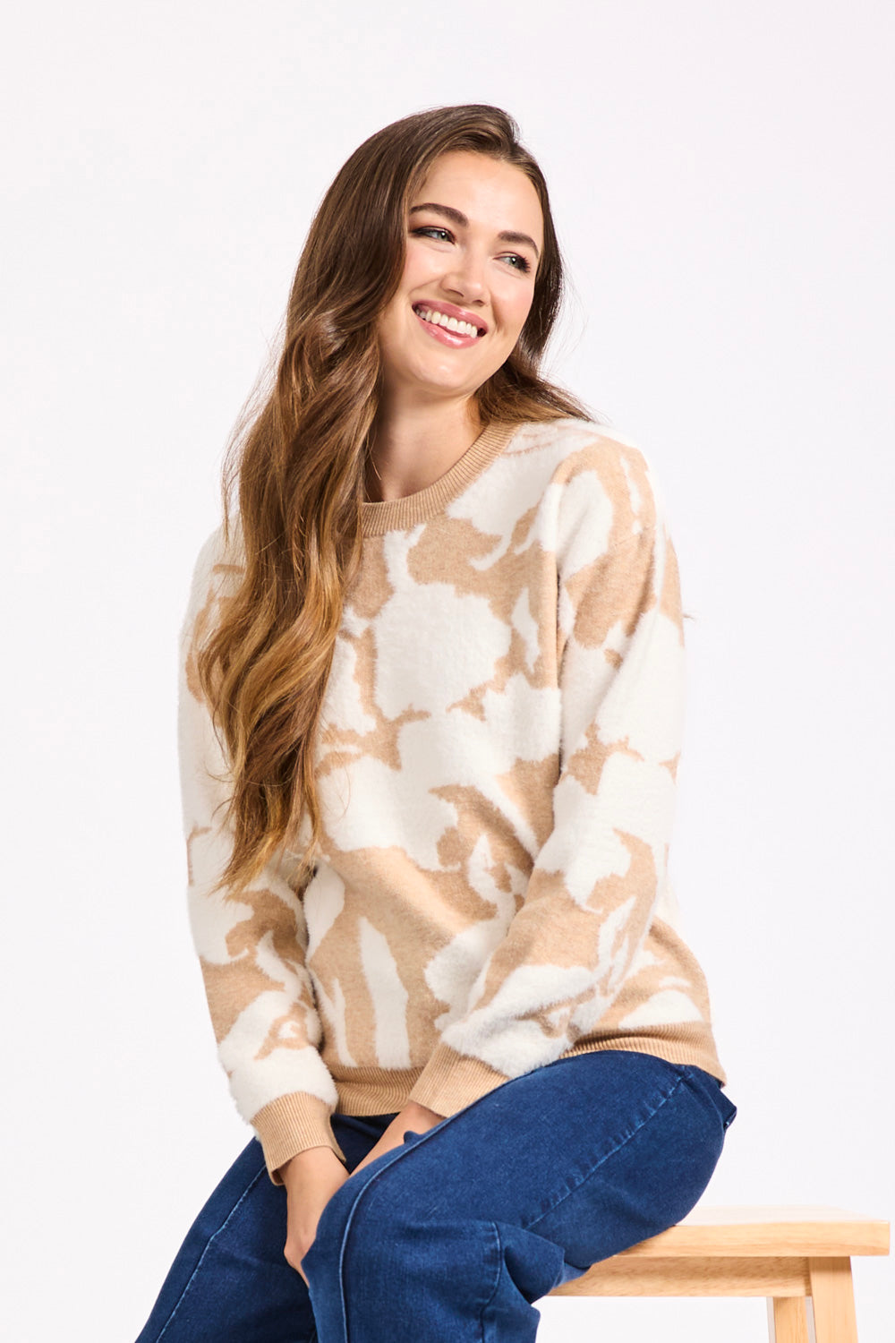 Floral Jacquard Jumper