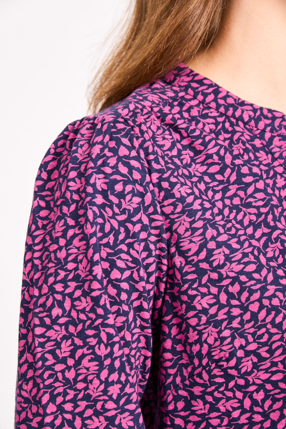 Ditsy Leaf Print Shirt